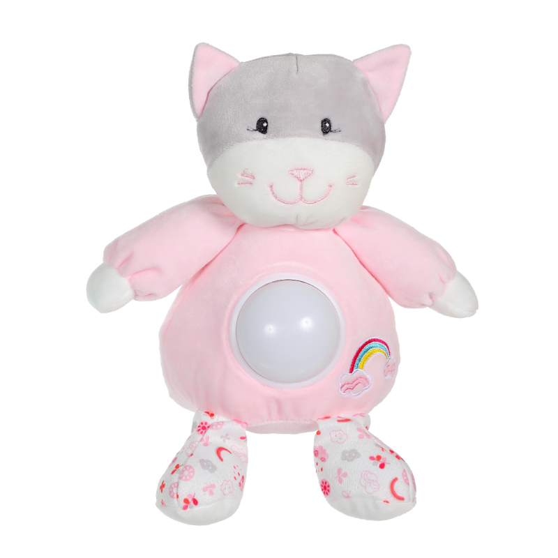  rainbow nightlight cat pink 26 cm 